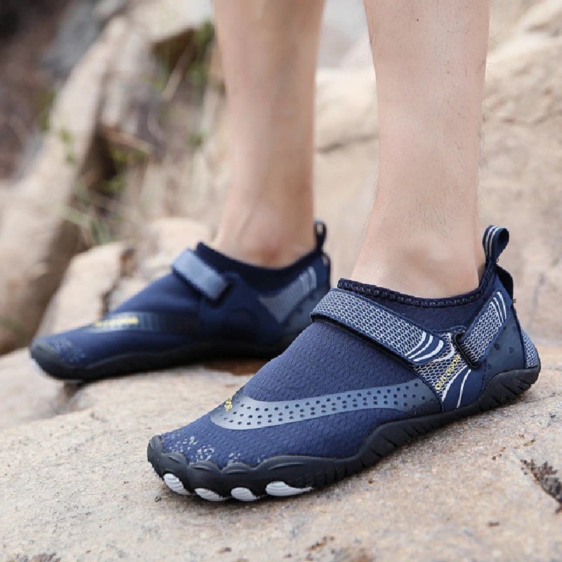Zapatos de agua para nadar para hombre y mujer, sandalias de playa aire antideslizantes, de punta ancha, para buceo en río y mar|Calzado para río| - AliExpress