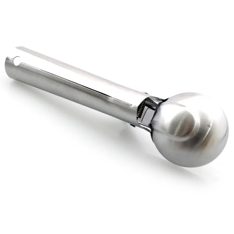Stainless Steel Ice Cream Scoop Fruit Ice Ball Maker Candy Bar Accessorizes Ice Cream Spoon Kitchen Gadgets