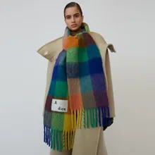 Женские брендовые кашемировые зимние шарфы Sacrf, Дизайнерские шарфы, женские шарфы, высококачественные брендовые шарфы для женщин Pas