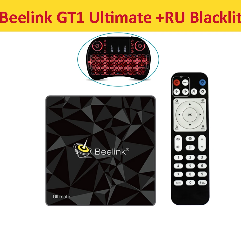 Beelink GT1 Ultimate tv Box 3g 32G Amlogic S912 Восьмиядерный процессор DDR4 2,4G+ 5,8G двойной WiFi Android 7,1 телеприставка медиаплеер - Цвет: GT1 Ultimate RU