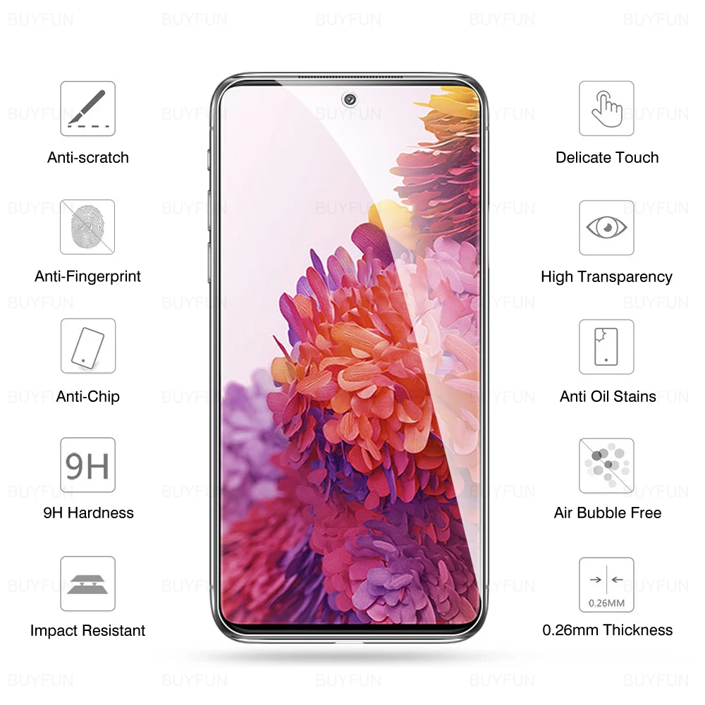 Premium 2-Pack Tempered Glass Screen Protector - Full HD Coverage, 6.5