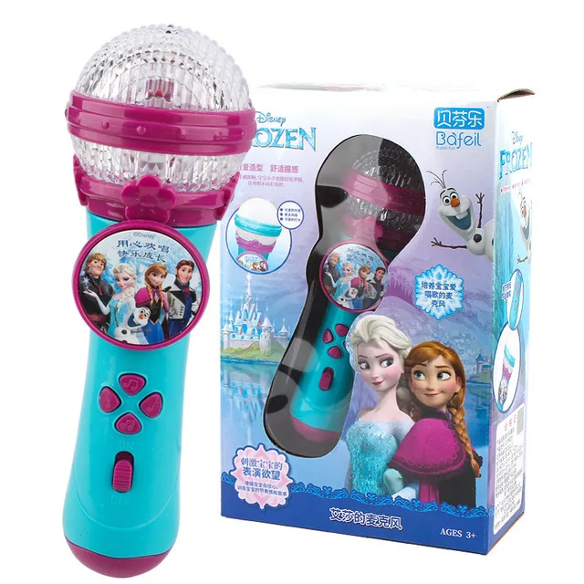 Genuine Disney Frozen 2 Children Singing Microphone Public Music Main Microphone Amplifier Baby K Song Girl Toy 2
