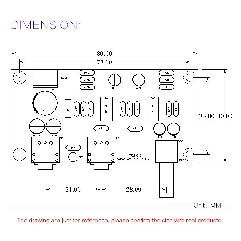 HIFI 47 Earphone Amplifier 2 Channel Headphone Amplifier 47 Amplifier Dc Single Power Version Finished Product 