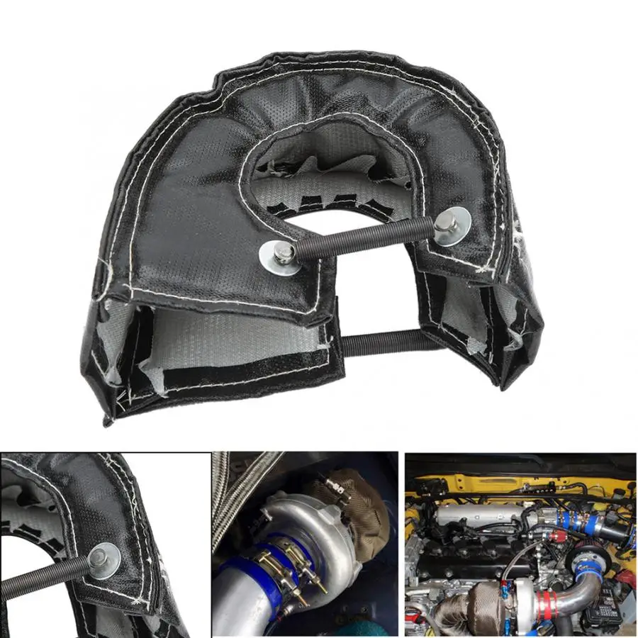 Turbo Blanket Thermal Heat Shield Barrier Cover for T3 T25 T28 GT25 GT35 Turbocharger Black Car Accessories | Автомобили и