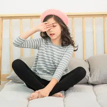 Г. Новые стильные леггинсы для девочек на весну и осень тонкие летние капри в Вертикальную Полоску для больших мальчиков, детские леггинсы в стиле «Хуа биан ку»