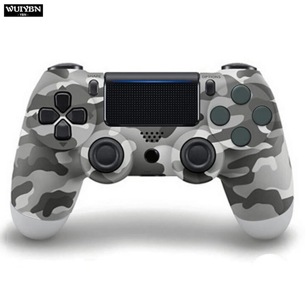 WUIYBN Bluetooth PS4 Геймпад контроллер беспроводной джойстик для PSONY Dualshock playstation 4 игровая консоль ПК паровой - Цвет: Темно-серый