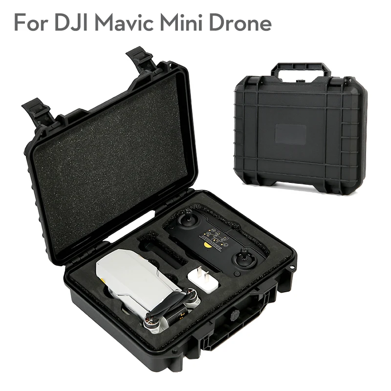 Explosion Small DJI Mavic мини аксессуары запасные части Портативный PU сумка Водонепроницаемый Жесткий Чехол Коробка сумки на плечо для DJI Mavic мини Дрон - Цвет: Explosion Small