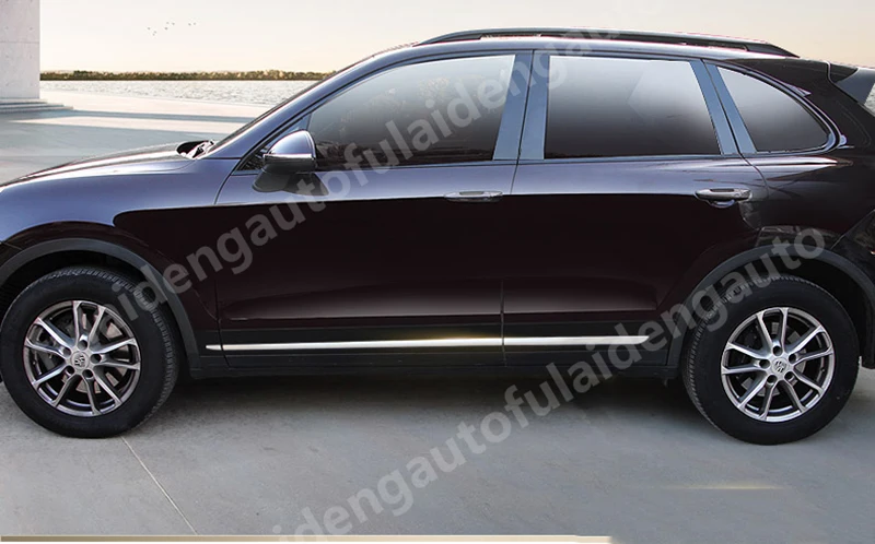 6 шт. для Porsche Cayenne 2011- нержавеющая сталь боковой корпус двери литье крышки отделка автомобильные аксессуары