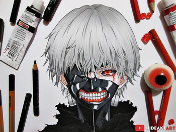 

Tokyo Ghoul Original Design Anime Wall Art Print,50 x 70 cm,No Frame