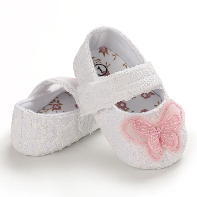 Newborn Toddler Shoes Baby Soft Soled Sandals Lace Soft Soled Shoes Beach Shoes Slippers Non Slip Sandals 0-18M First Walkers C-598 white