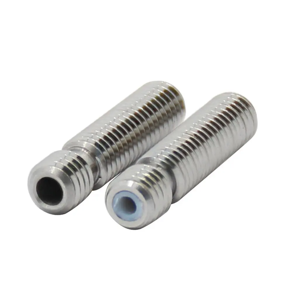 M6x30mm тефлоновое сопло для экструдера для MK8 трубки Makerbot 1,75 мм расходные 3D-принтеры части из нержавеющей стали трубы накаливания