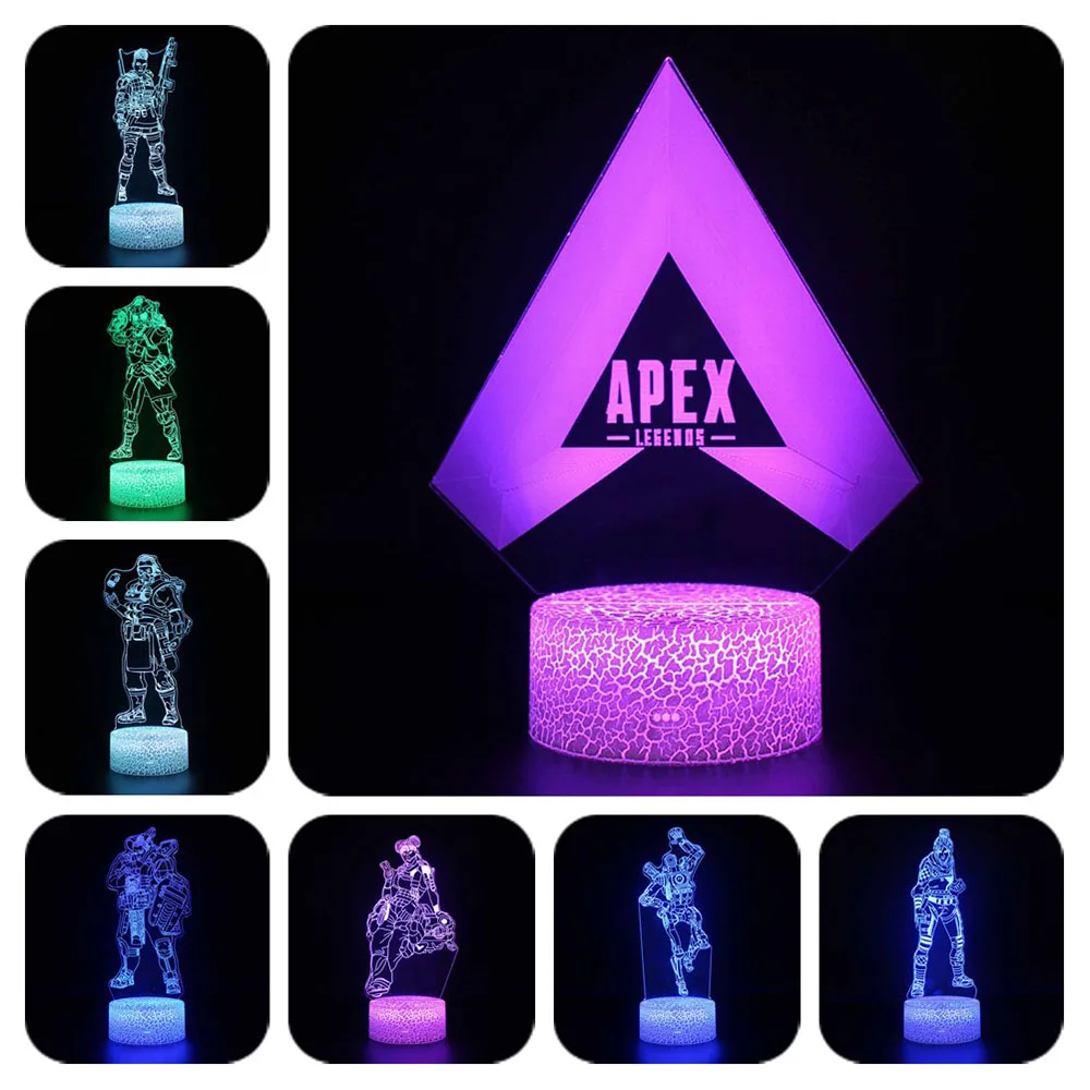 Novelty Apex Legends Night Light Action Figure Colors Changeable Luminous Toys For Kids Birthday Christmas Gifts