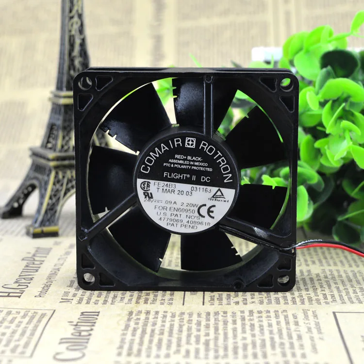 ROTRON 24V 0.09A 2,20 W FE24B3 8025 8 см защиты электродвигателя Вентилятор охлаждения