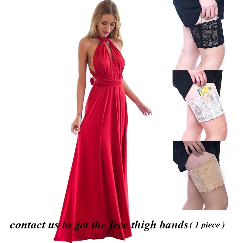 Multiway Обёрточная бумага Макси-платье Для женщин сексуальное длинное платье для клуба вечерние свадебные платья Infinity халат Longue Femme