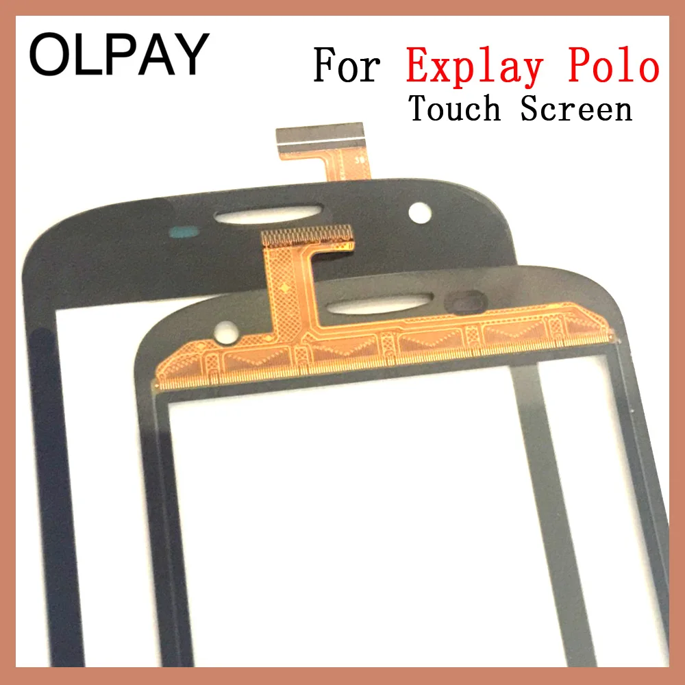 OLPAY 4.5'' New Mobile Phone TouchScreen For Explay Polo Touch Screen Digitizer Glass Lens Free Adhesive+Wipes