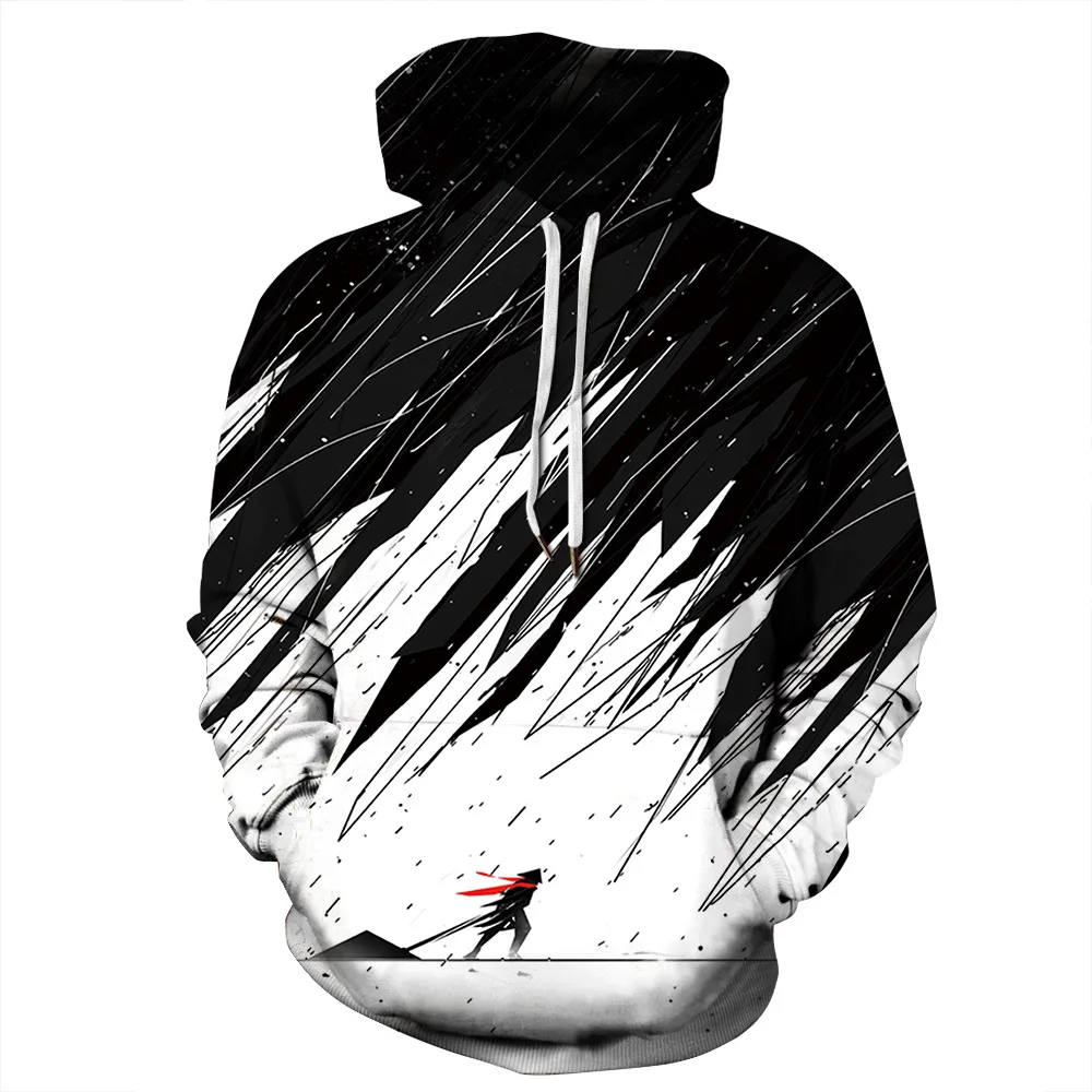 

2020 explosion Halloween 3d digital printing long sleeve hooded Sweatshirts loose couples HOB-AA01