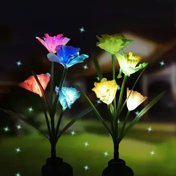 

Solar Daffodils Lights IP65 Waterproof Solar Lights Outdoor Multi-Color Changing LED Solar Flower Lights Garden Lights Decorativ