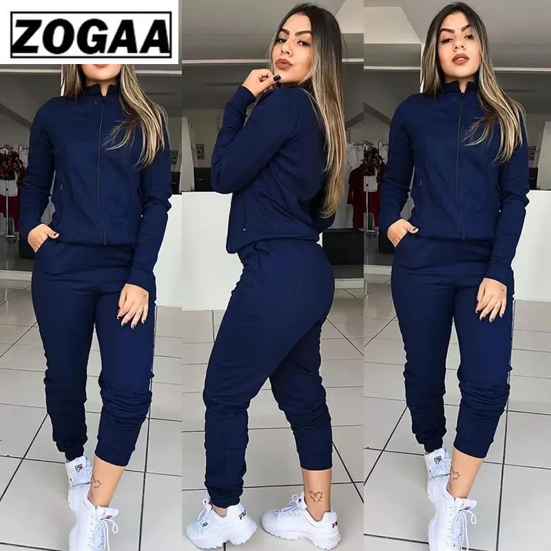 

2 Piece Running Set Sexy Bodycon Tracksuit Women Full Sleeve Hoodies Pullover Top Pants Suits Casual Clothes Outfits for Women