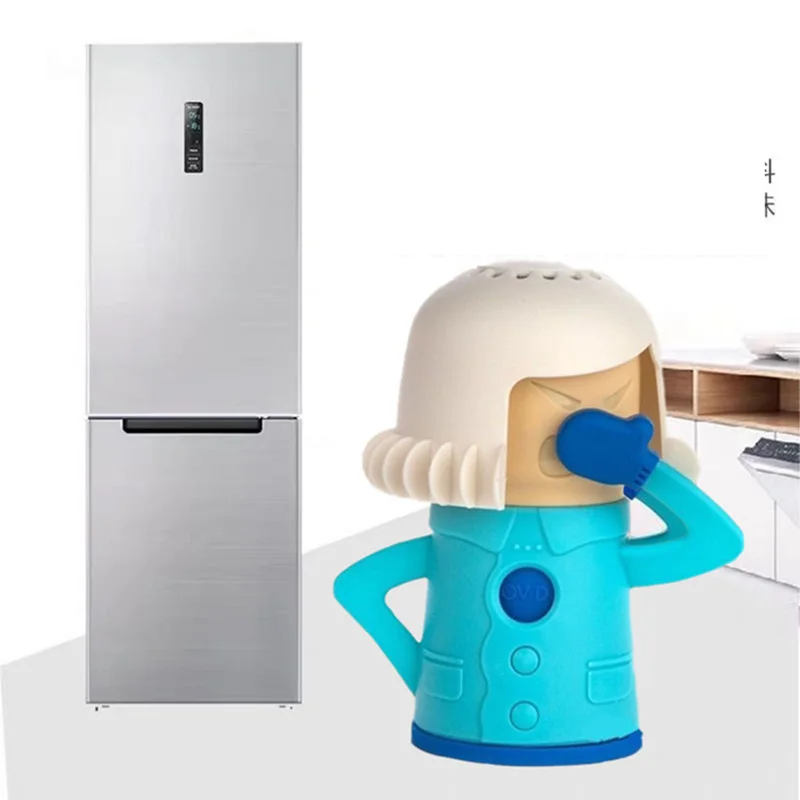 Angry Mom Model Microwave Cleaner Easily Clean Oven Steam Cleaner Appliances for The Kitchen Refrigerator Cleaning 6