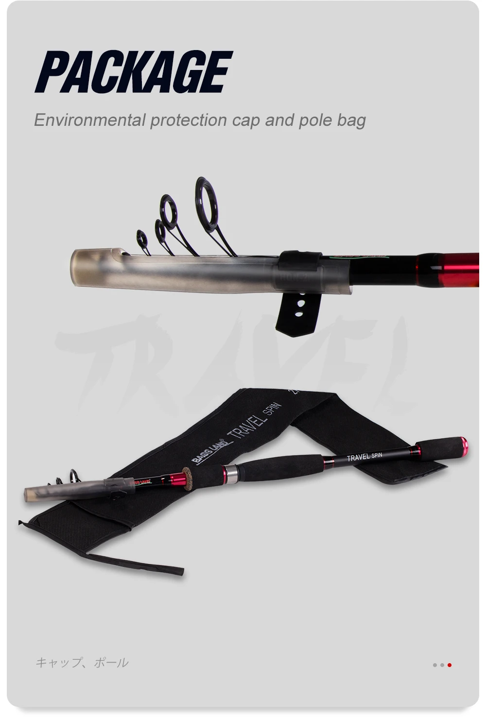 Telescopic Spining Fishing Travel Rod Carbon Vara Telescopic Rods Close Length 54cm Action M Floating Guide Eva Handle Accessor