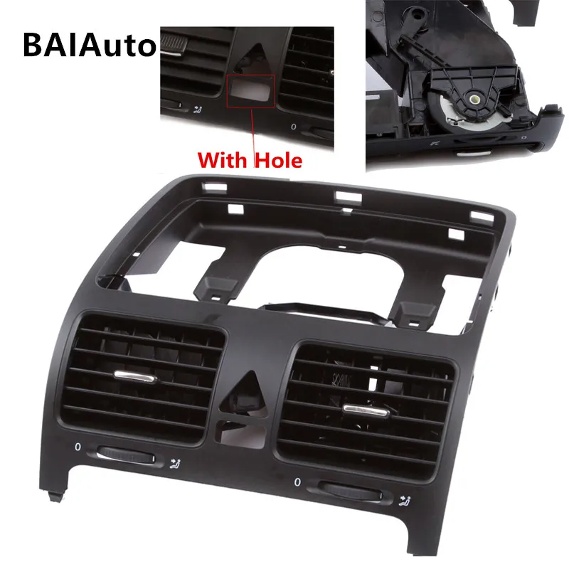 Rear Bumper Centre Section No Sensor with Moulding Holes Black Citroen Berlingo