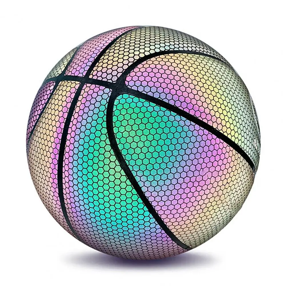 

Luminous Basketball Ball 7 Size Reflective Basketball Cool Holographic Baloncesto Sport Basketball Light Up Training Basketball