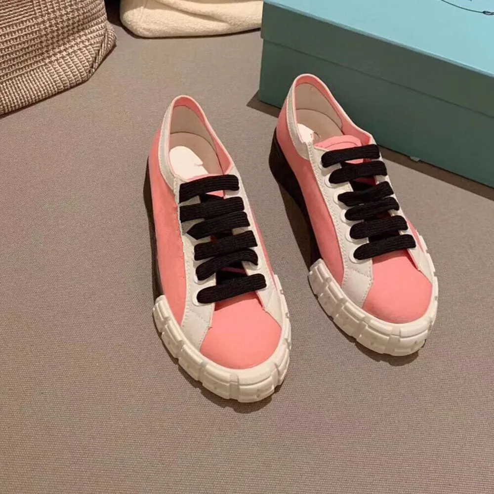 

Woman Canvas Sneakers Casual Flats Female WhiteTenis Lace Up Comfort Flat Sport Spring / Summer Shoes High Quality