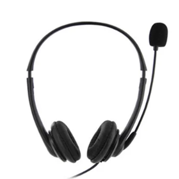 

Head Mounted Wired USB Headset Microphone Noise Cancelling for Business Office High Quailty Online Meeting Binaural Earphone