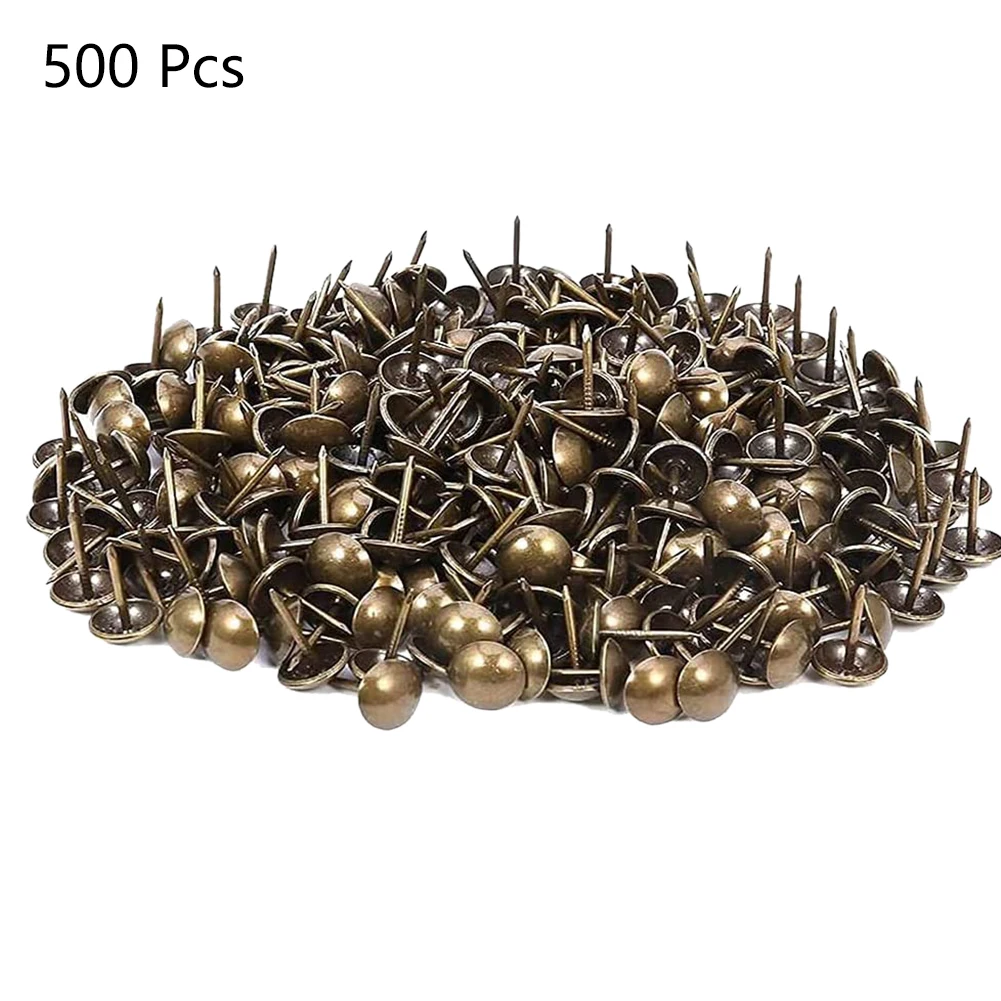 Set Of 500 Antique Copper Finish Upholstery Nails Furniture Tacks