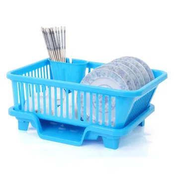 

Multifunctional Double Kitchen Sink Dish Drainer Rack Washing Holder Basket Chopsticks Spoon Organizer Tray Tableware Holder