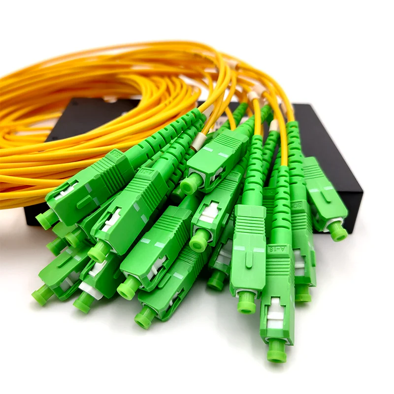 PLC ОПТИЧЕСКИЙ СПЛИТТЕР SC APC 1x16 волоконно оптический сплиттер одиночный режим ABS