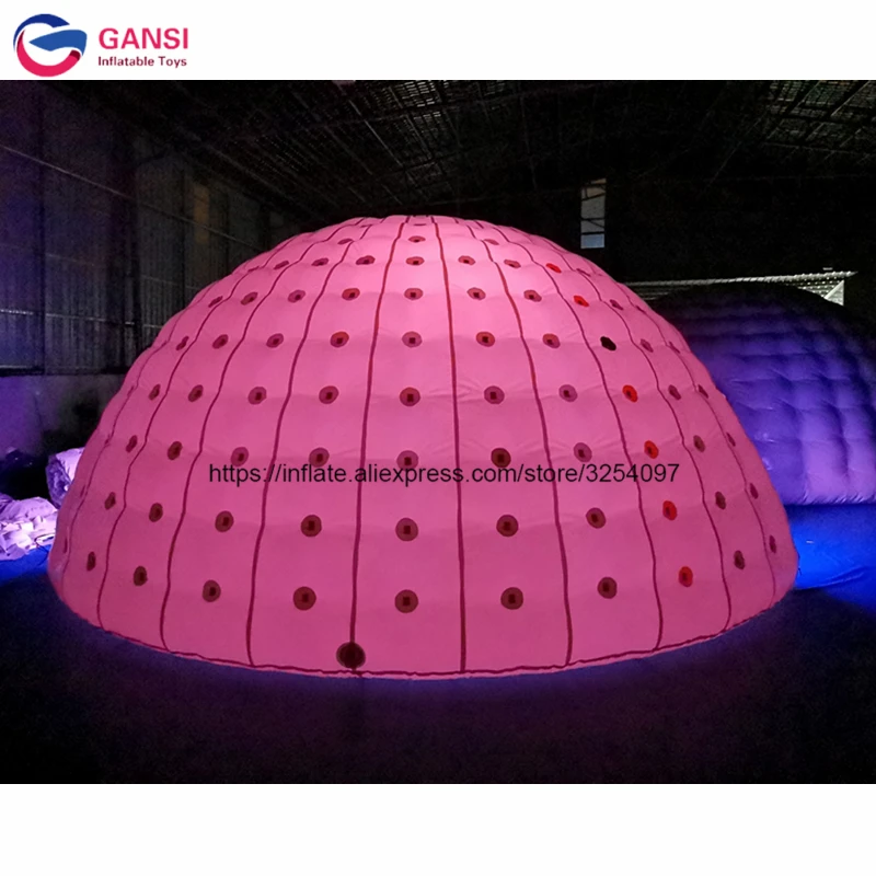  Lighting inflatable dome party event tent air seal inflatable led igloo tent for exhibition rental