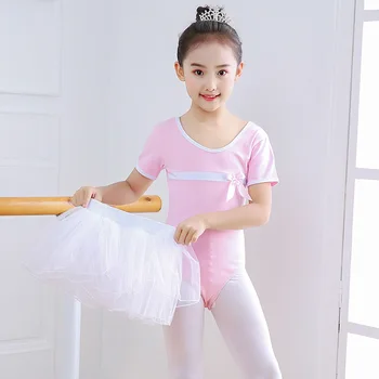 

Girls Ballet Dance Dress Leotard Dress Lace Skirt Kids Stage Dance Wear Ballet Performance Costumes Ballet Tutu Practice Dresses