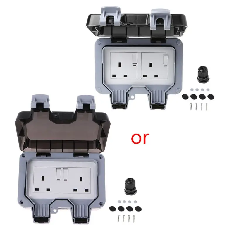 

Outdoor Wall Switch Socket IP66 Weather&Dust Proof Power Outlet UK Standard