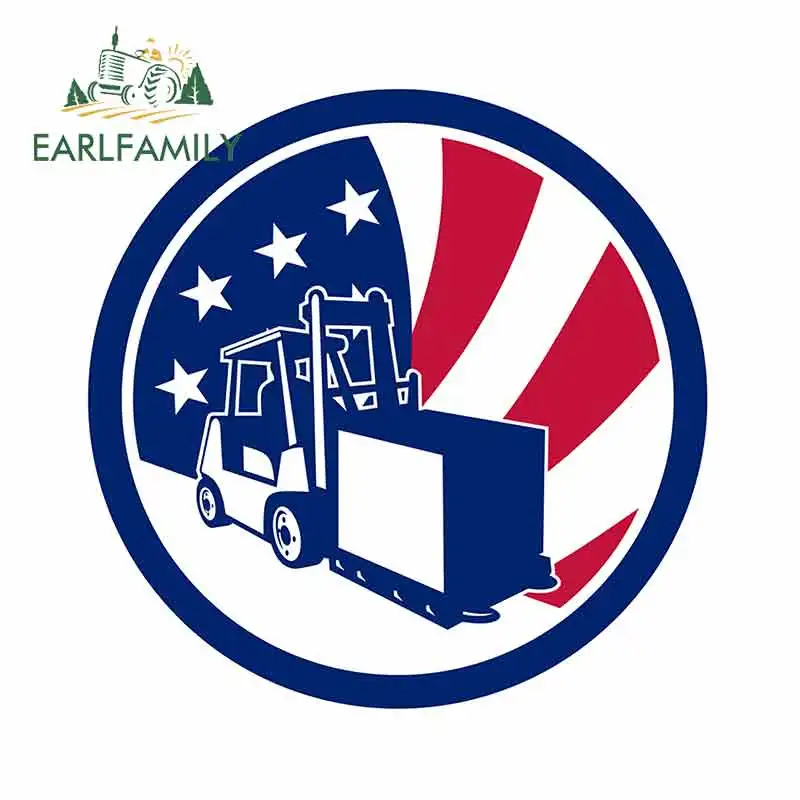 EARLFAMILY 13 см x для американской логистики флаг США оригинальные креативные