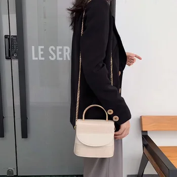 

Crocodile Small Bag Chain Shoulder Bag Messenger Female Bag 2020 New Texture Wind Keg Package
