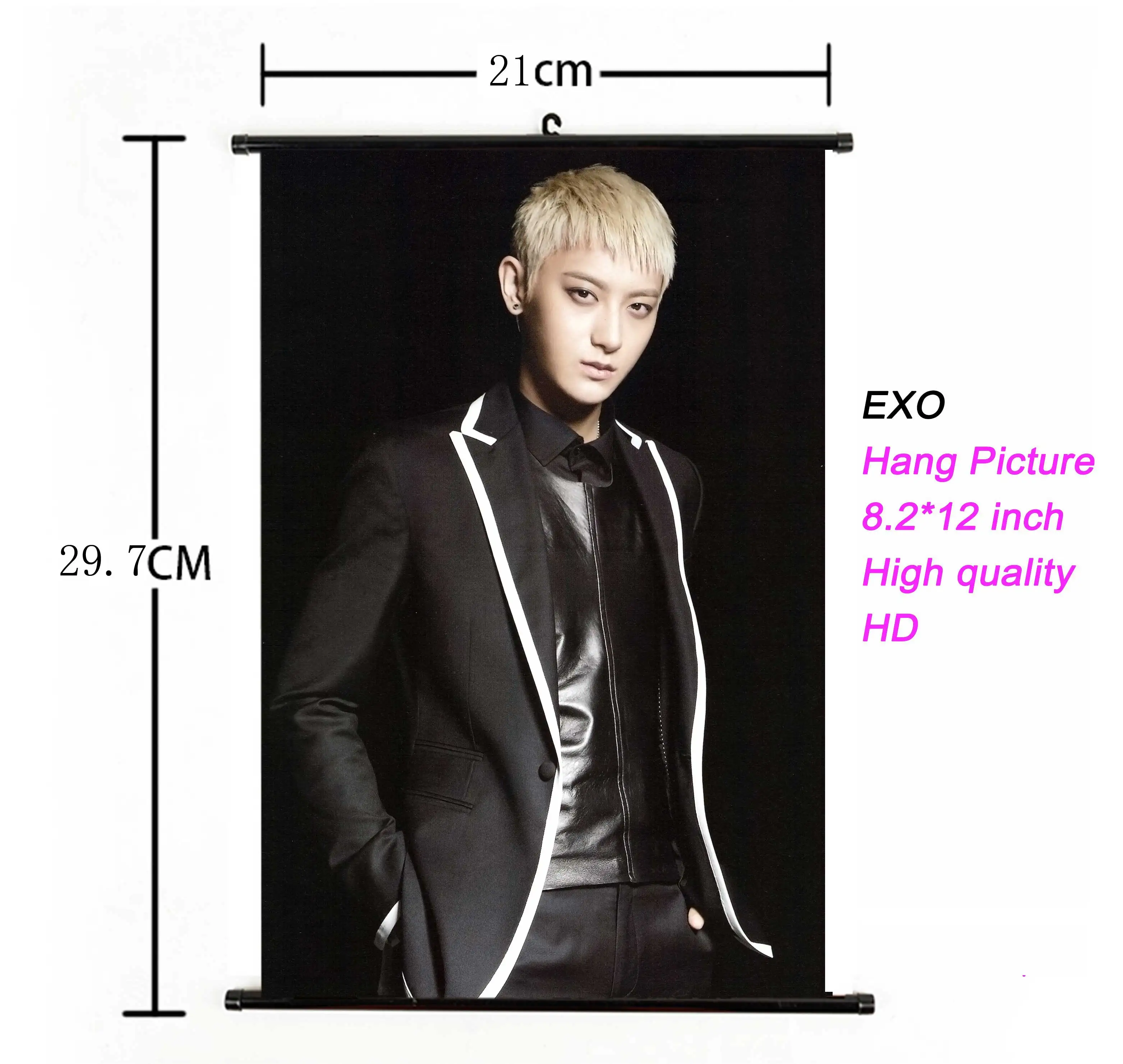 K-pop EXO альбом Висячие картины фото плакат ткань 21*30 см Высокое качество Kpop EXO Висячие Плакаты для поклонников Подарочная коллекция