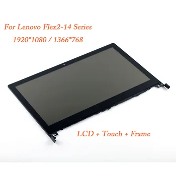 

For lenovo Flex 2-14 LCD Replacment LCD Display Touch Screen Assembly Frame Flex2-14 1920x1080 1366x768