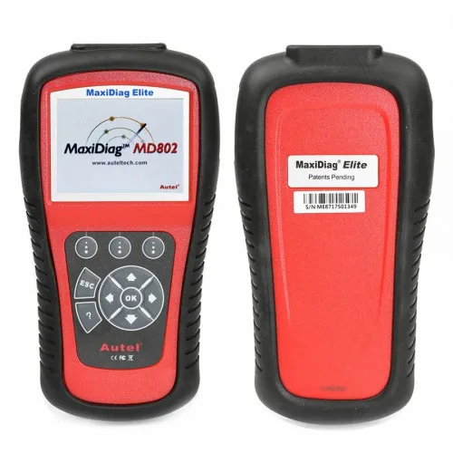 MaxiDiag Elite MD802 для 4 системы с датастримом модель двигателя, трансмиссия, ABS и сканер кода подушки безопасности
