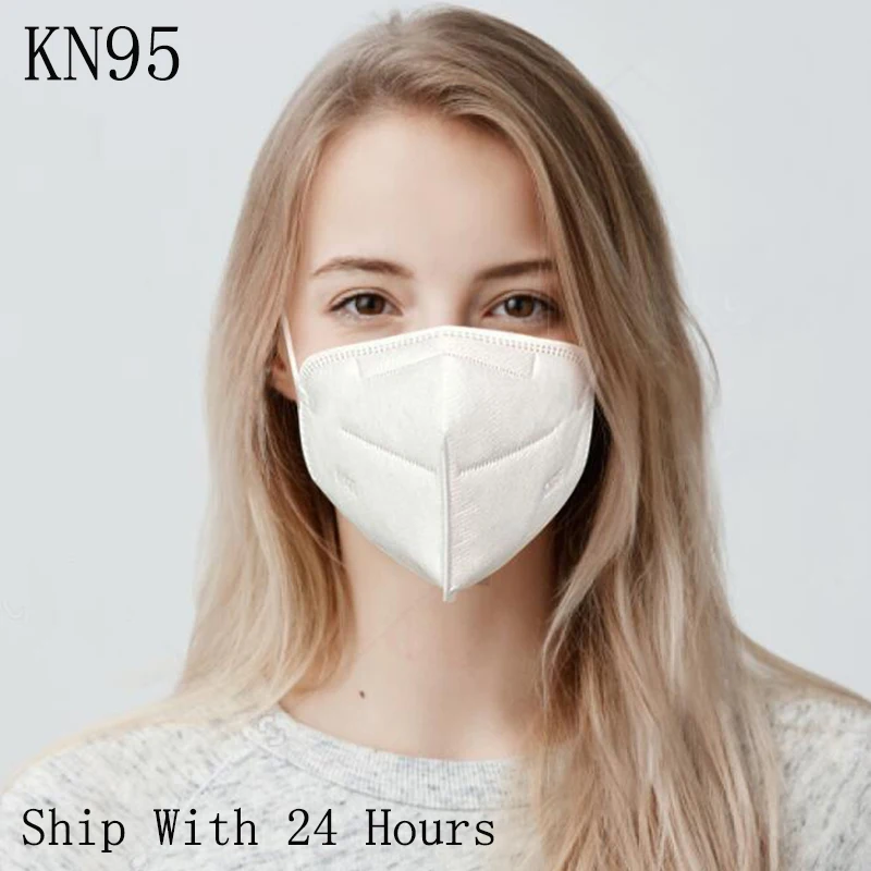 

50 Pcs KN95 Mask Half Face Dust Gas Mask KN95 Masks Respirator Safety Protective Mask Anti Dust Anti Organic Vapors PM2.5 Fog