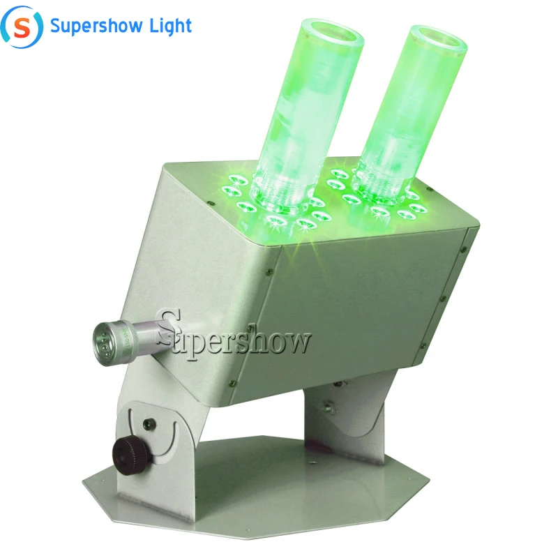 18X 3W RGB 3в1 двойной ствол светодиодный CO2 струйный аппарат DMX 512 контроль Профессиональный DJ диско сценический эффект оборудование светодиодный дым машина