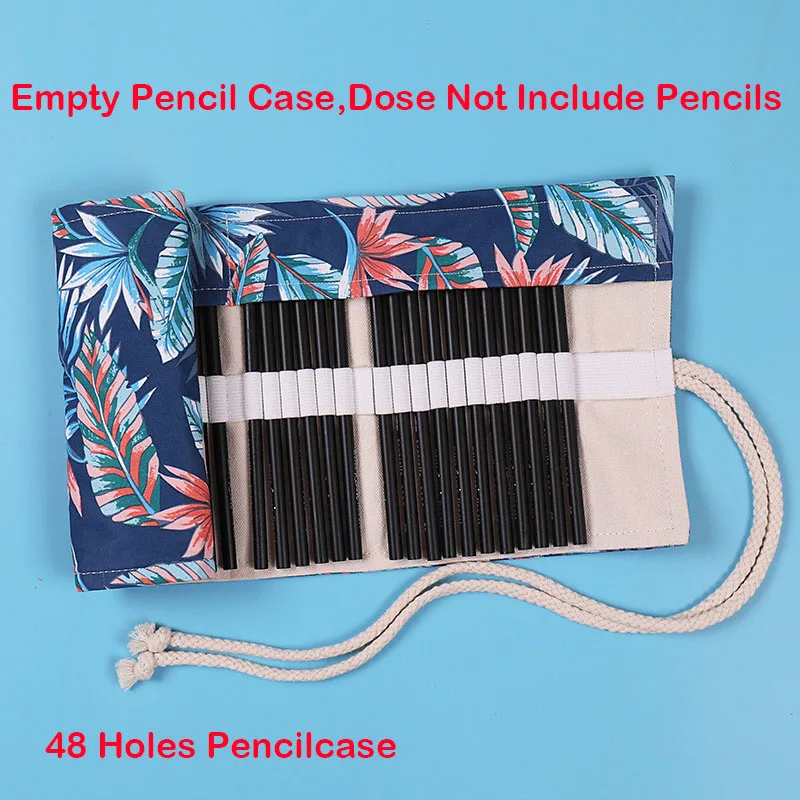 48 Holes Empty Penal Kawaii уголовного для школьный пенал-рулон для мальчиков и девочек пенал 36/48/72 Отверстия единорог; Фламинго пенал для ручек коробка с канцелярскими принадлежностями комплект - Цвет: 48 Holes Empty Penal