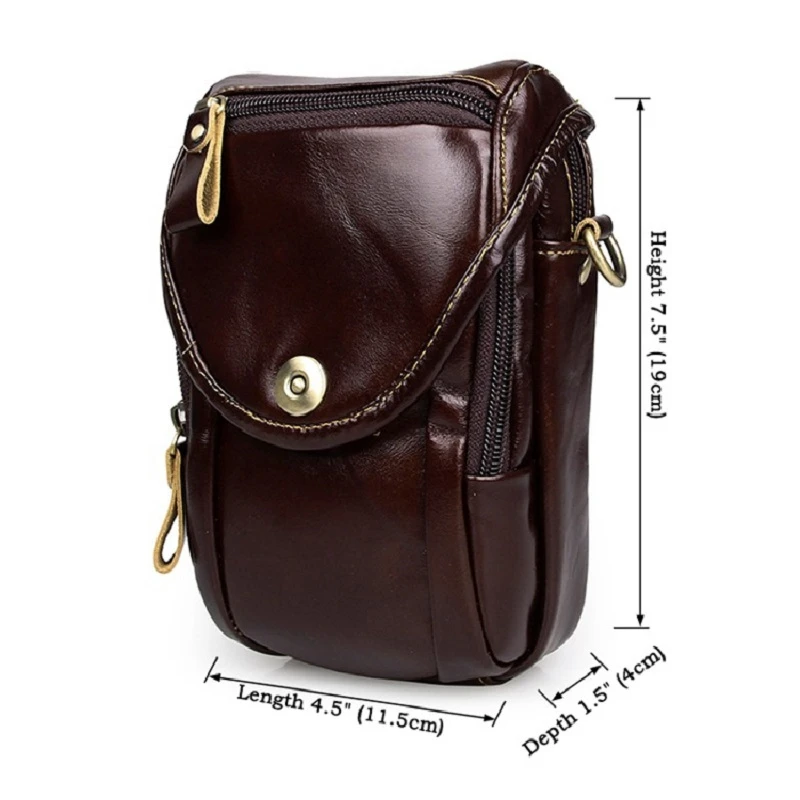 

High Quality Men's Shoulder Bag For Men Genuine Leather Handbag Small Male Casual Messenger Small Phone Crossbody Bags