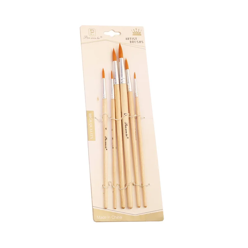 Multifunctional brush nylon hair flat peak oblique art painting watercolor oil brush painting supplies student tools
