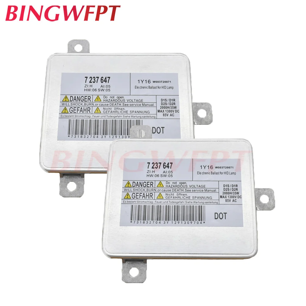 2 шт. OEM 7237647 ксенон HID балласт модуль управления с HID реветь отлично W003T20071 63127172536 63127250624 - Цвет: 2PCSballast