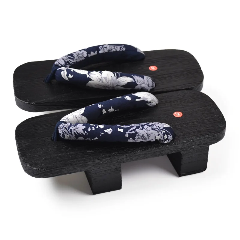 

Japanese Style Geta Clogs Traditional Flip Flops Sauna Slippers Anime Cosplay Wooden Round Toe Shoes Men Women Oriental Sandals