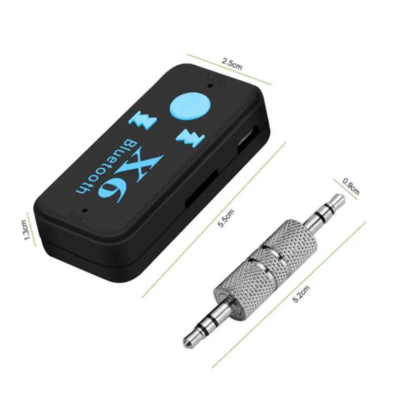Автомобильный AUX Bluetooth приемник беспроводной аудио Bluetooth передатчик адаптер 3,5 мм разъем Поддержка TF карты 2,4 ГГц стерео Громкая связь вызов