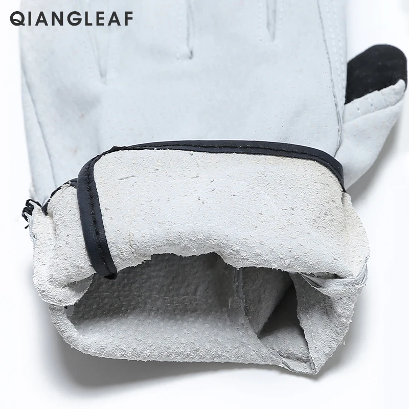 QIANGLEAF топовый бренд продукта сплит кожа сварочные рабочие перчатки