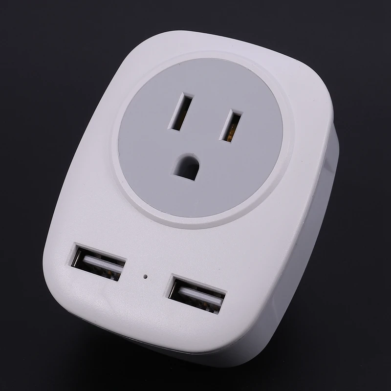 Европейский штепсельный адаптер с 2 USB, 4 в 1 Международный адаптер питания для путешествий Европейский штепсельный адаптер(штепсельная Вилка европейского стандарта