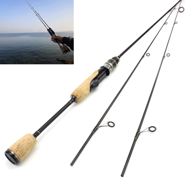 1.8M 2 tips lure rod ul Slow 2-6g Lure Carbon Fiber wooden handle Spinning